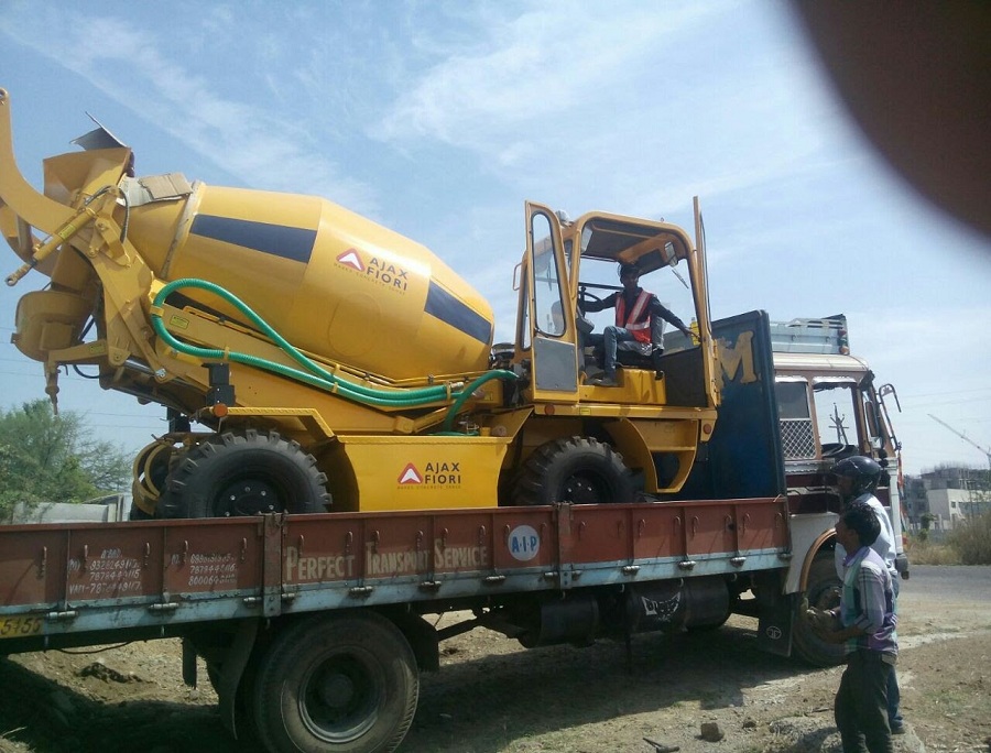 New 4 Cubic Meter Self Loading Transit Mixer on Rent | Ajax Fiori on Rent | J K Jain BuildTech India Pvt. Ltd.